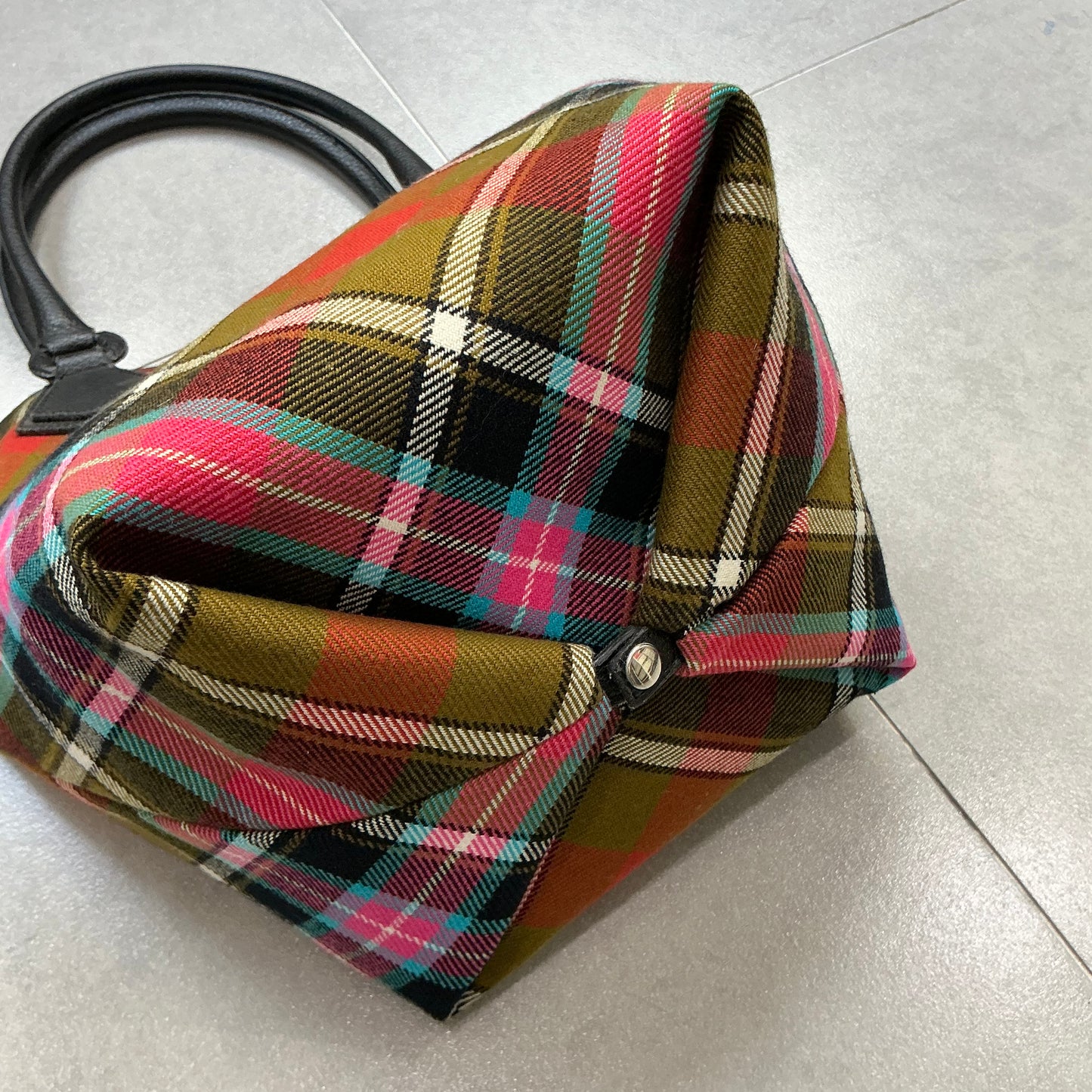 Vivienne Westwood Checked 2way Tote Bag