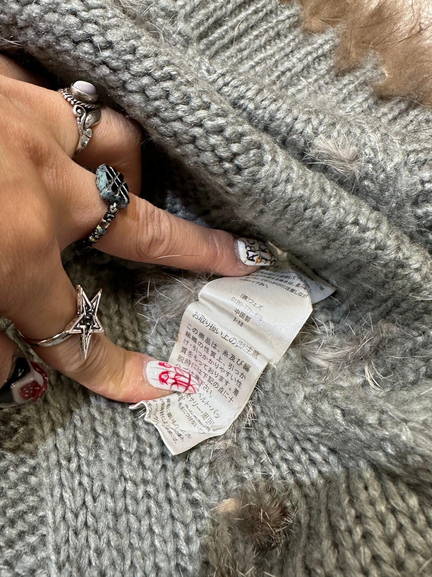 Fur Trim Knit Cloak Hoodies