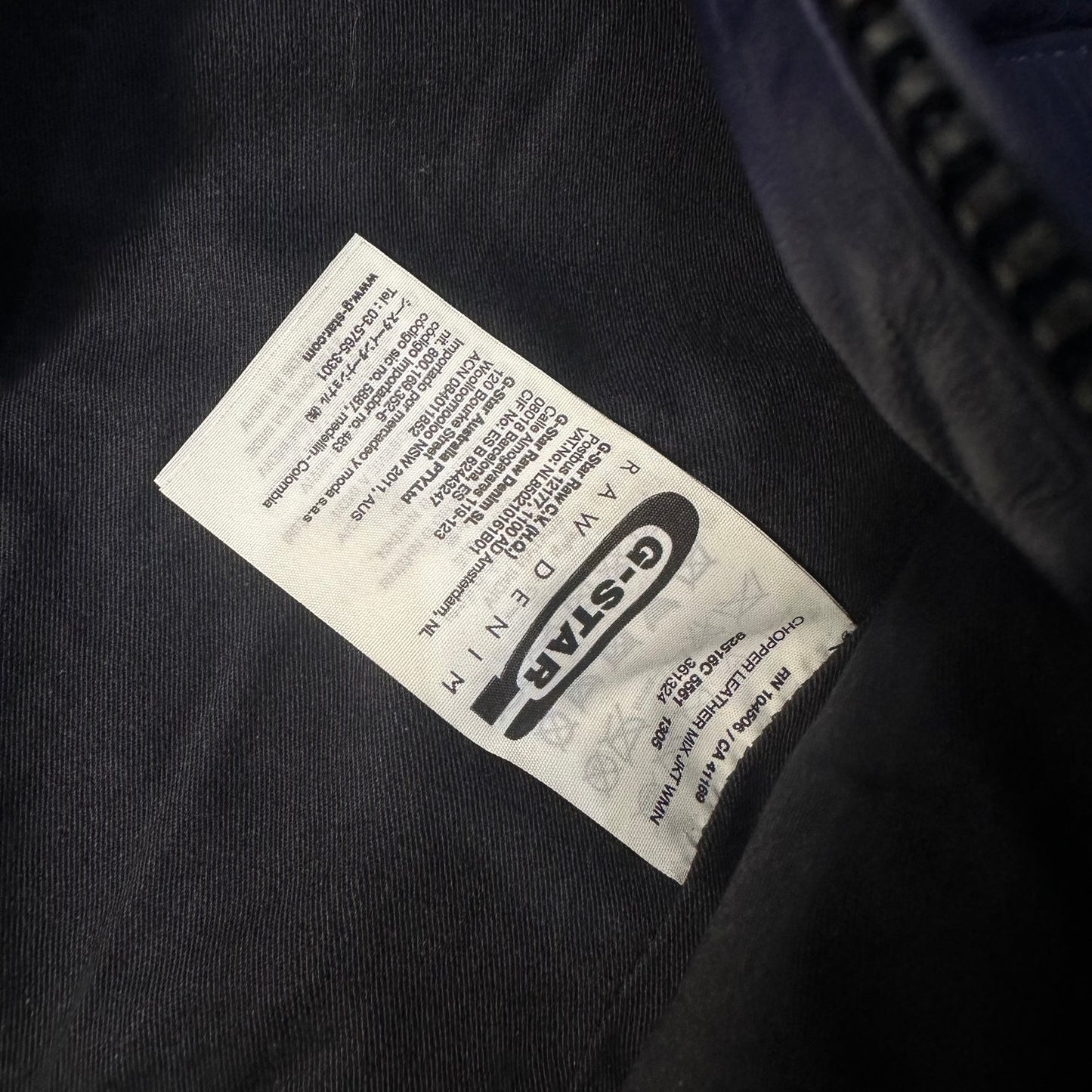 G-STAR RAW 00s Two-Tone Leather Biker Jacket