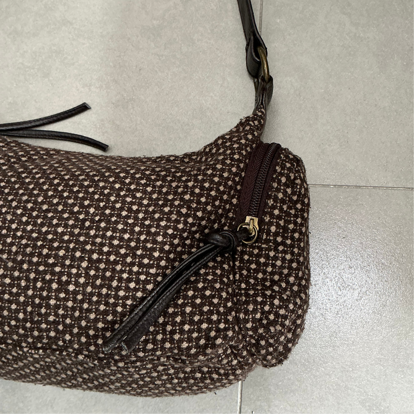 Button Polka Dot Hangbag