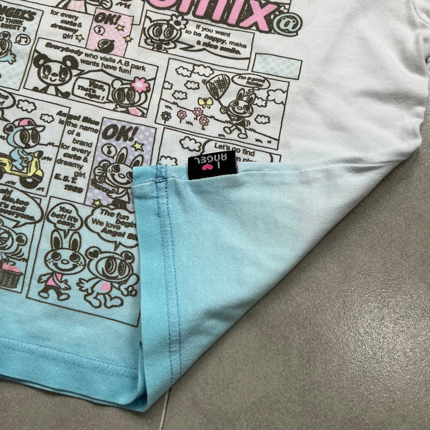 Angel Blue Comix Baby Tee