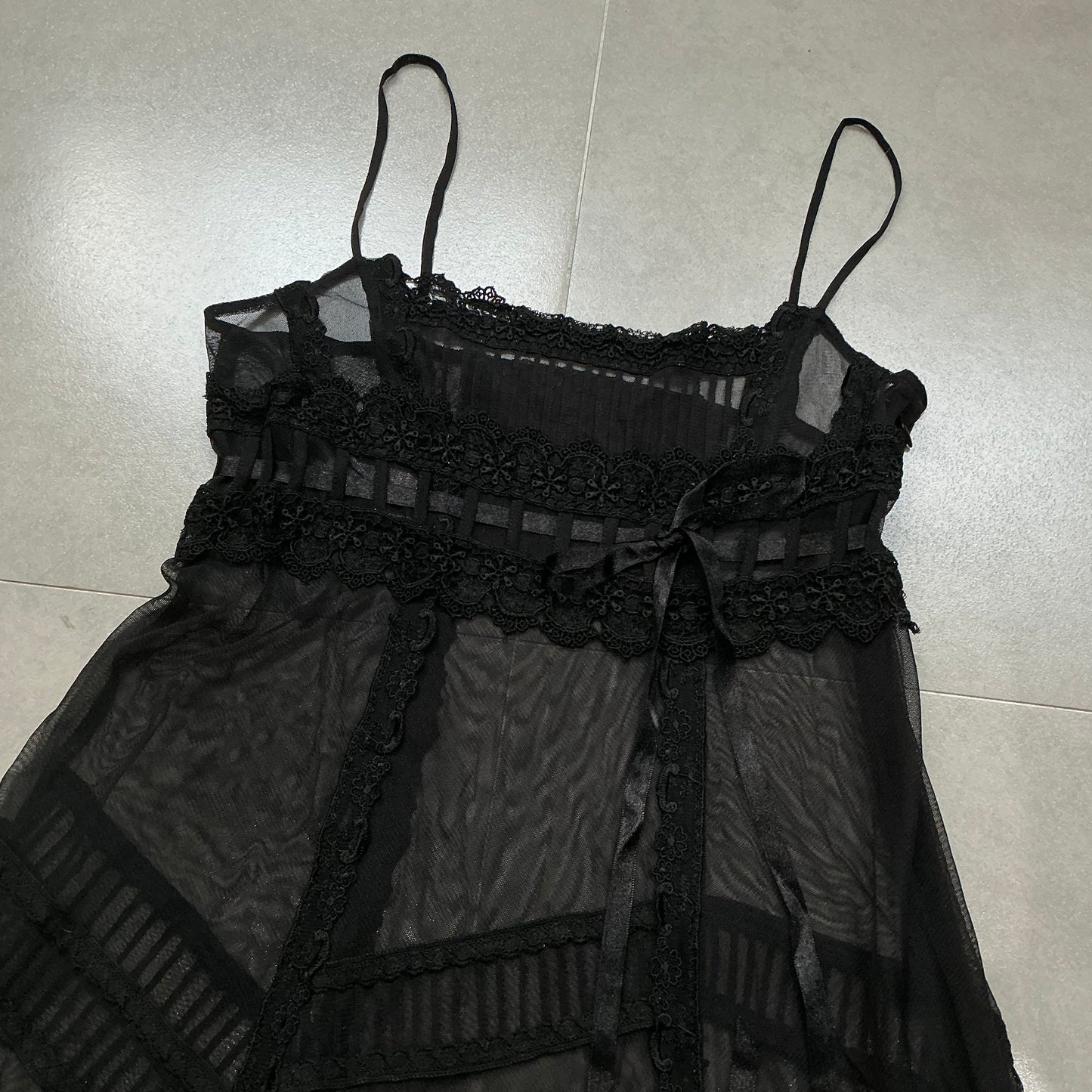 Sheer Mesh Camisole Dress