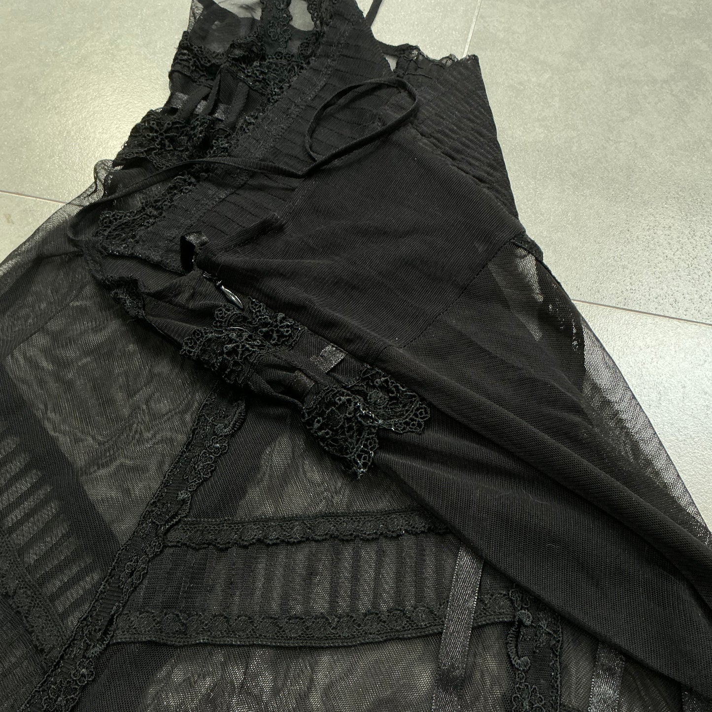Sheer Mesh Camisole Dress
