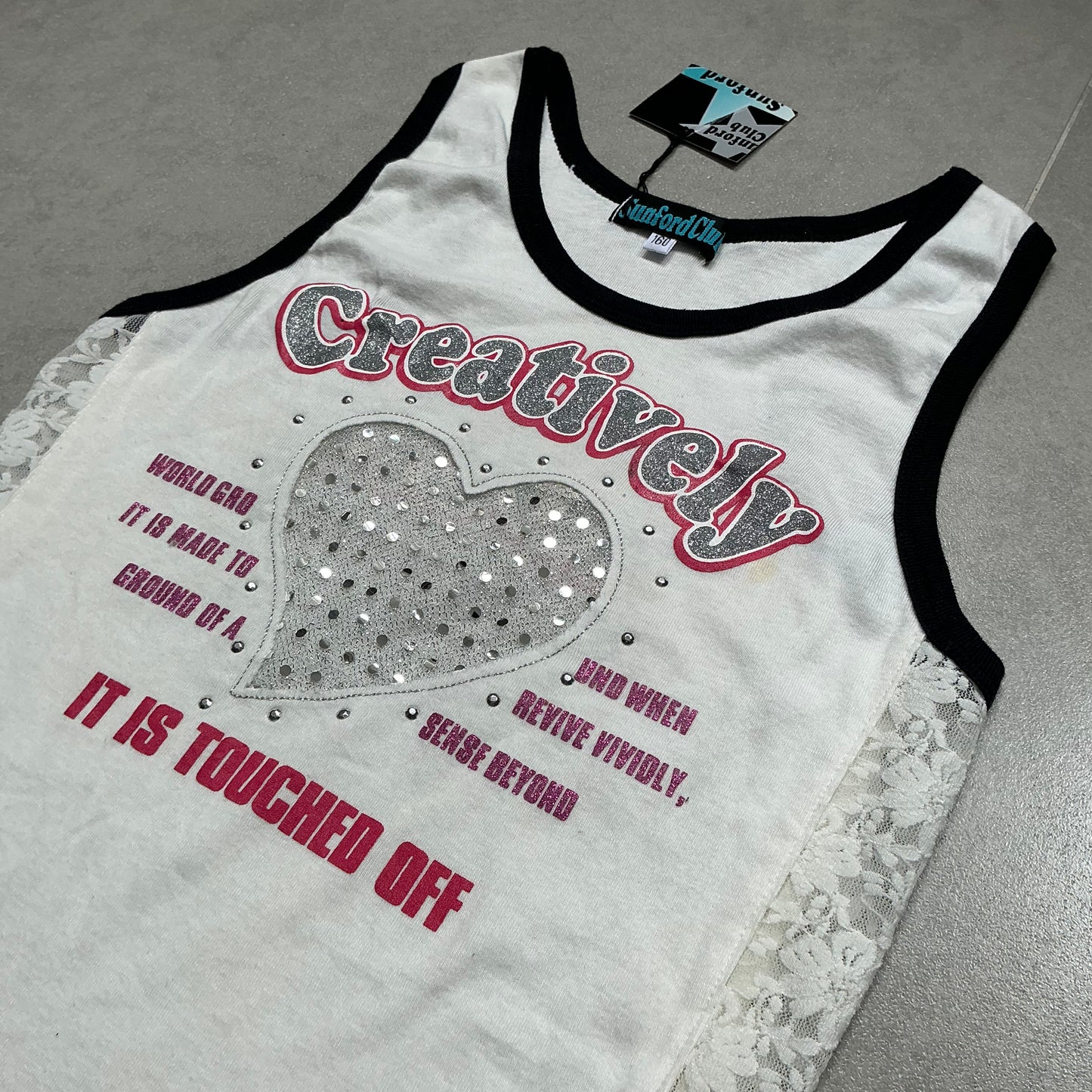 Mesh Heart Tank Top