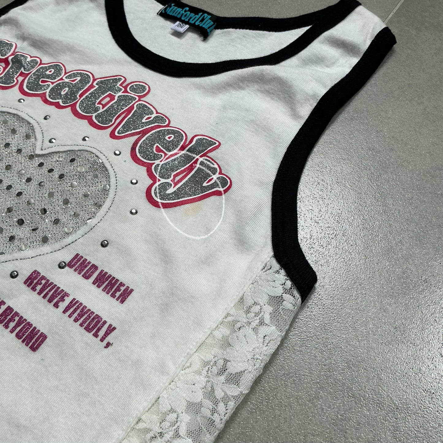 Mesh Heart Tank Top