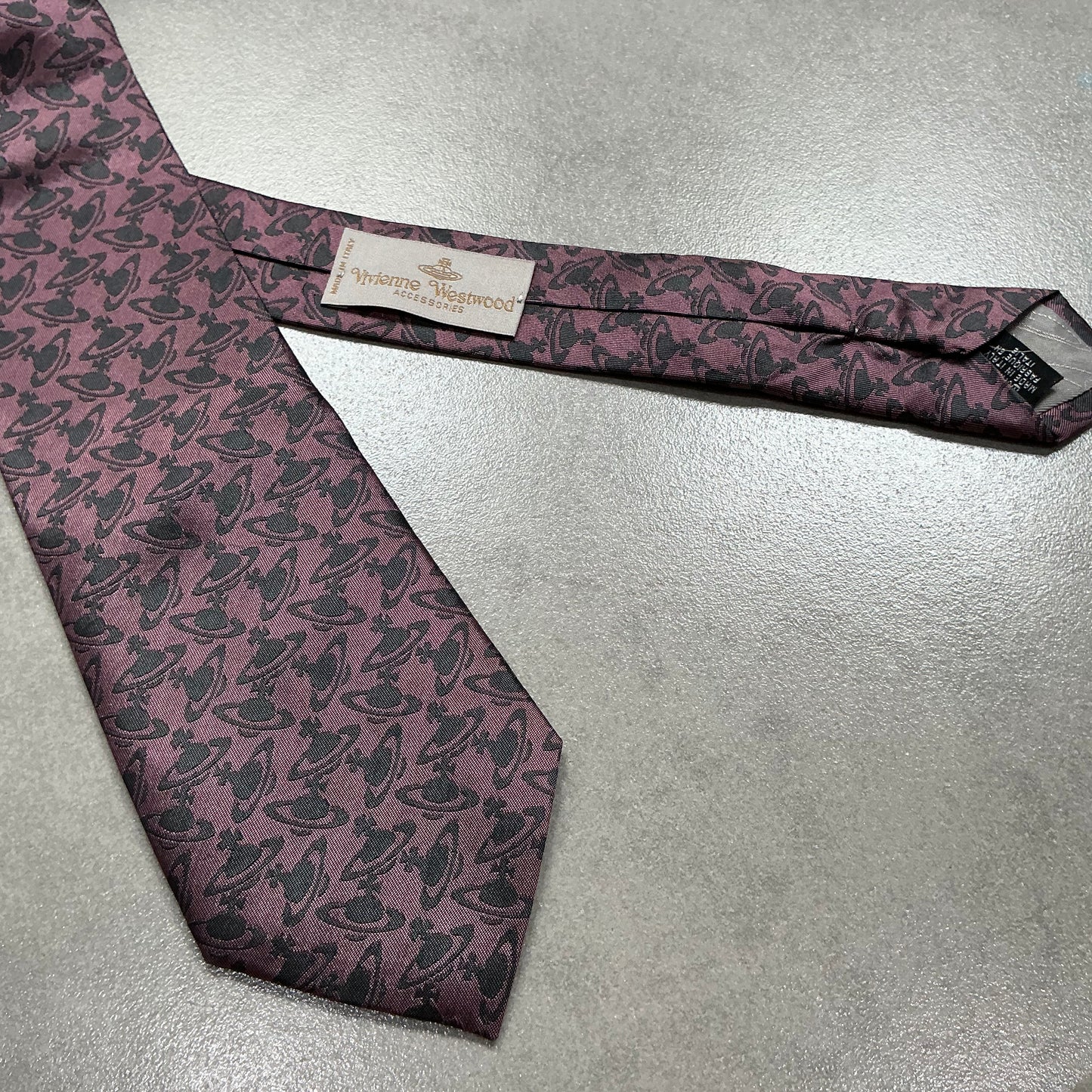 Vivienne Westwood Logo Pattern Tie