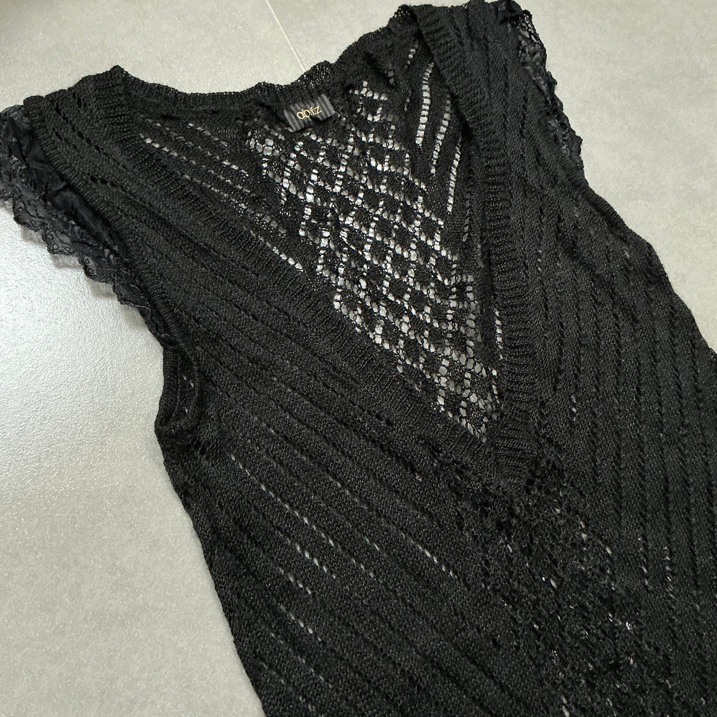 Sheer Knit Vest Dress