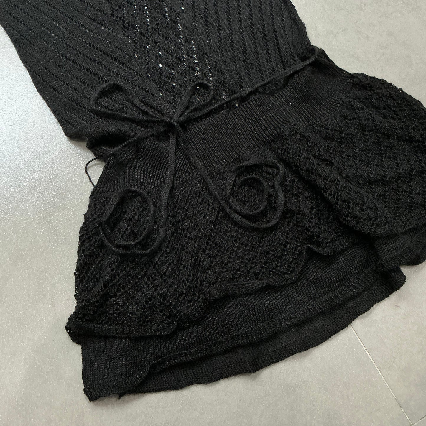Sheer Knit Vest Dress