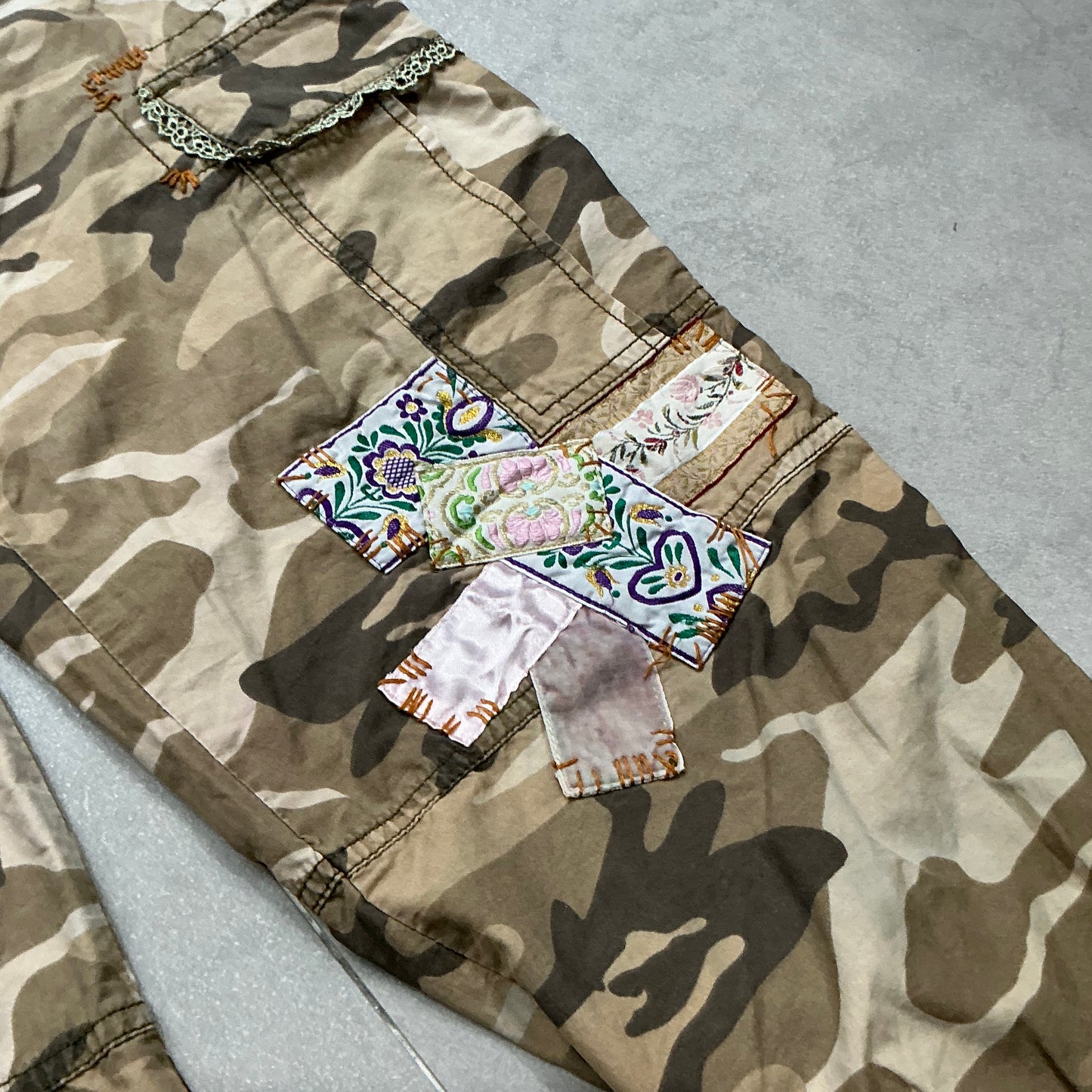 Patched Camo Pants