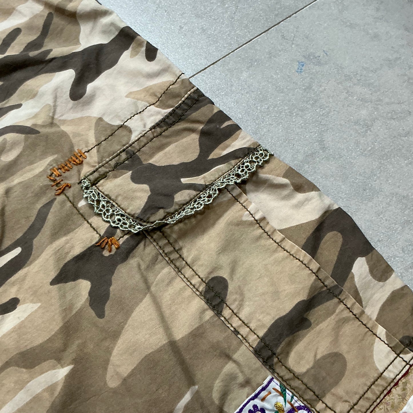 Patched Camo Pants