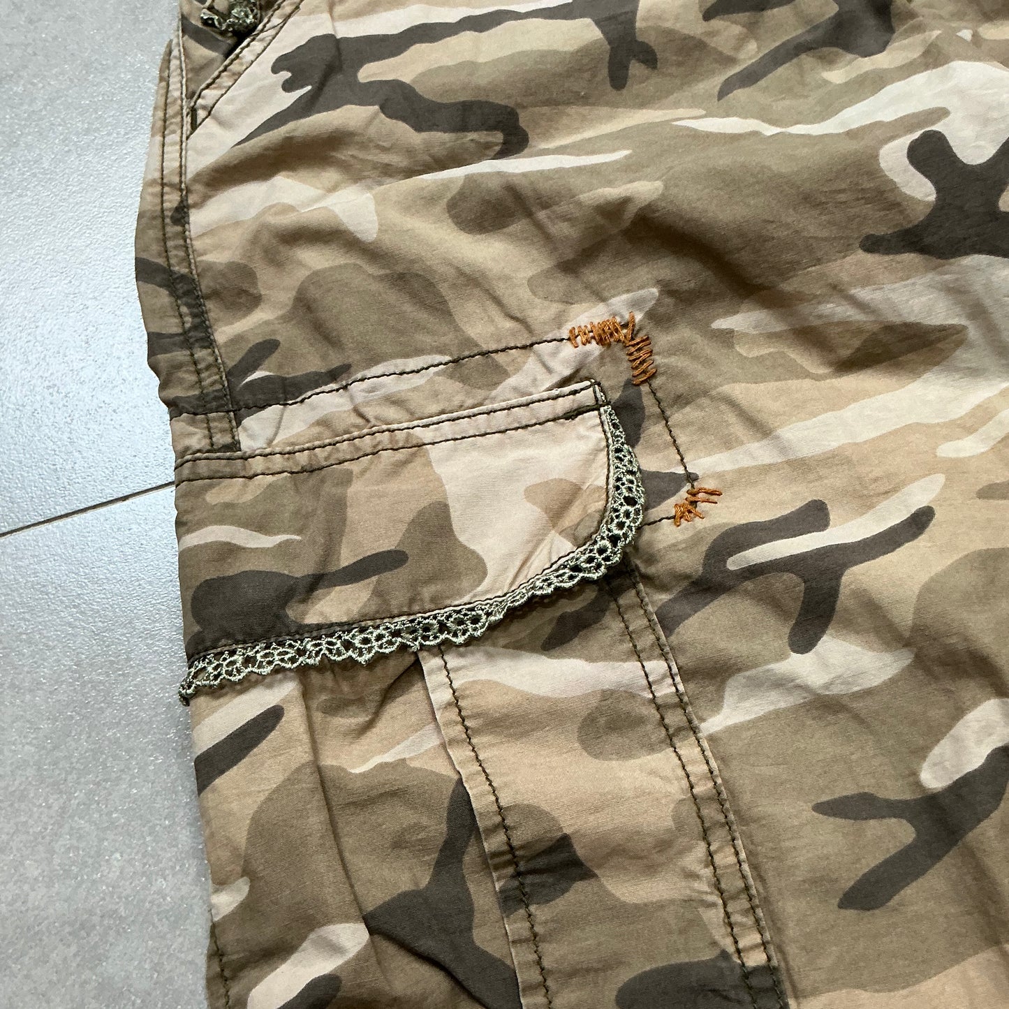 Patched Camo Pants