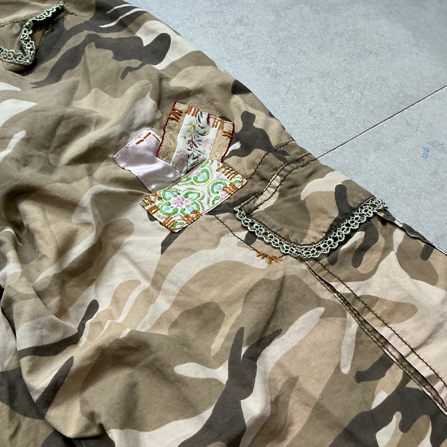 Patched Camo Pants