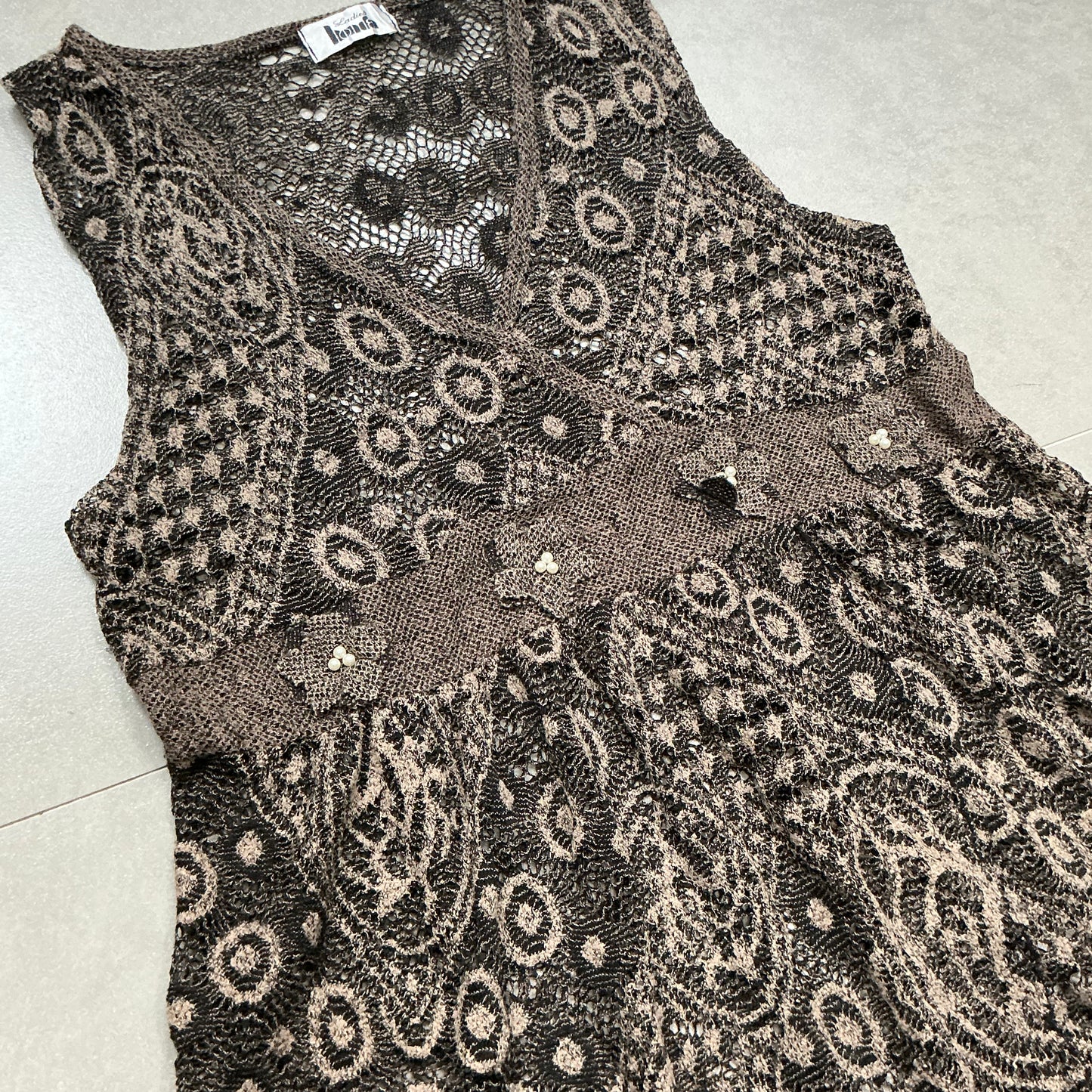 Sheer Pattern Vest