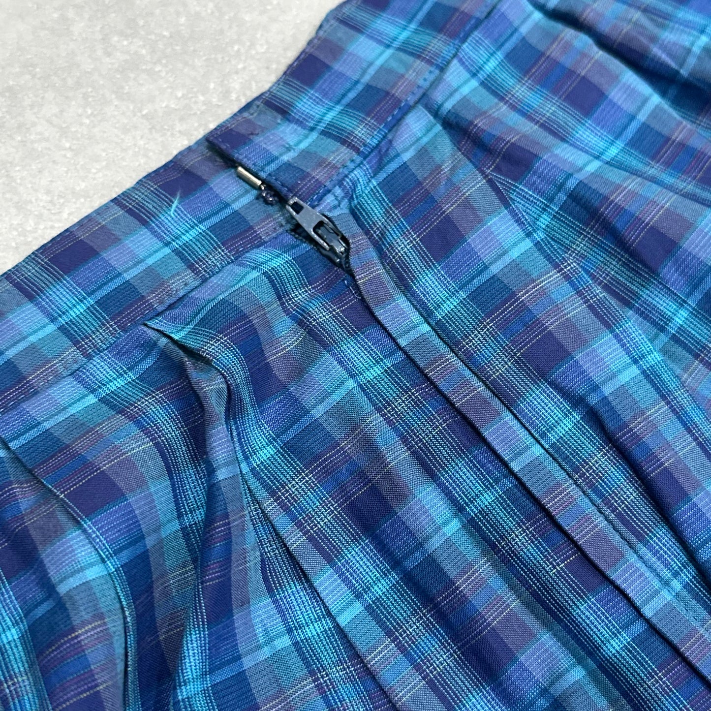 Burberry 90s Checked Midi Skirt