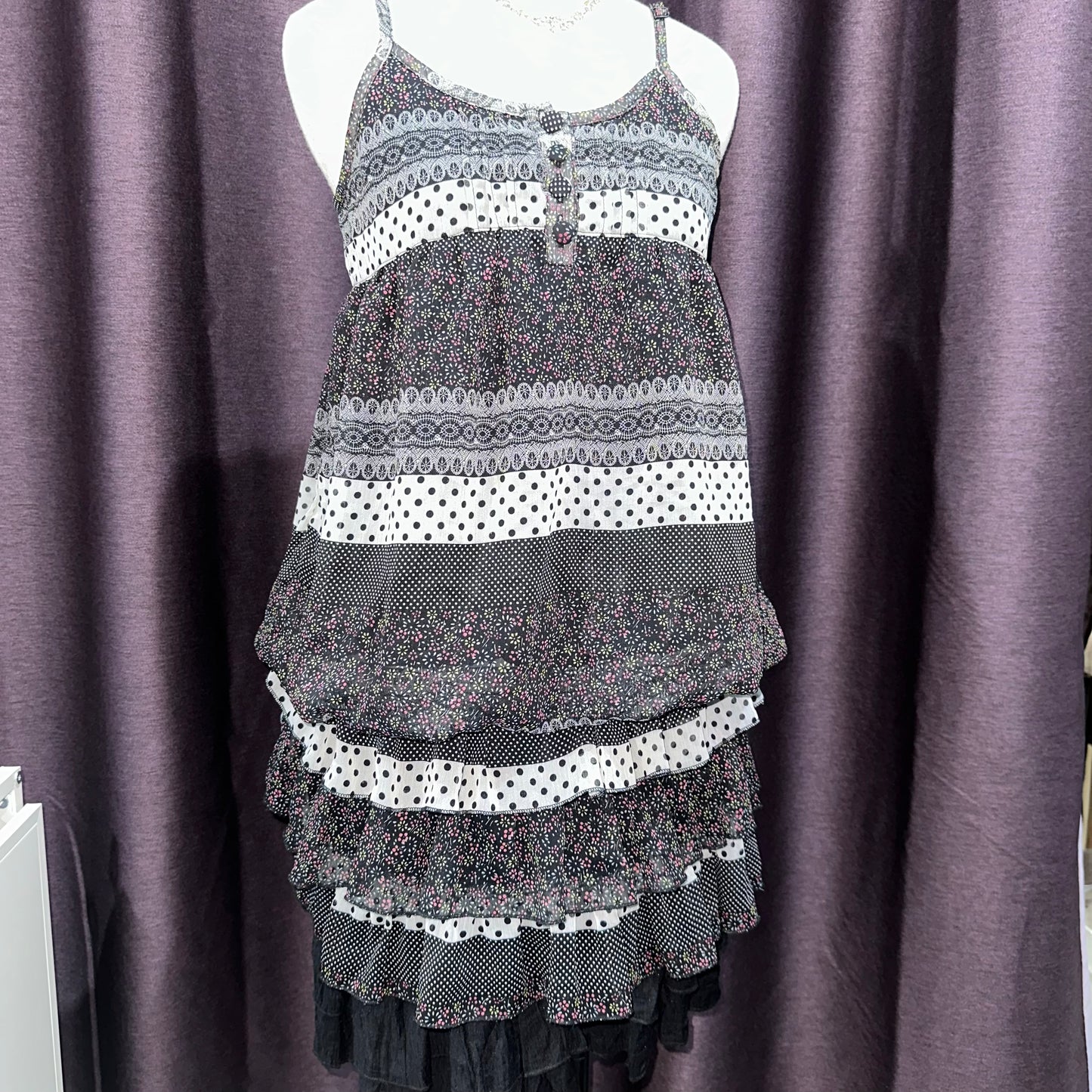 Floral Button Up Cami Dress