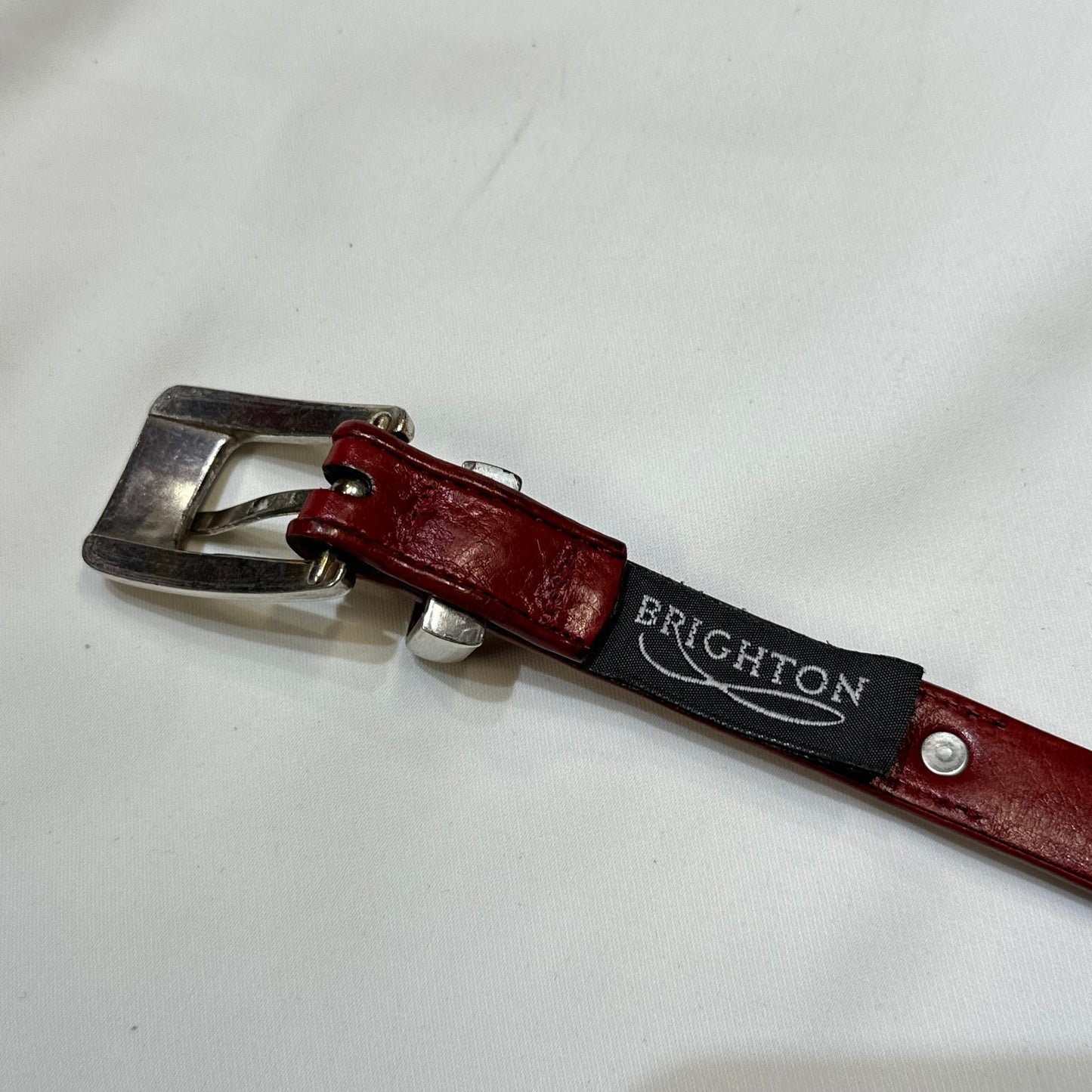 Brighton Southwestern Beaded Leather Belt