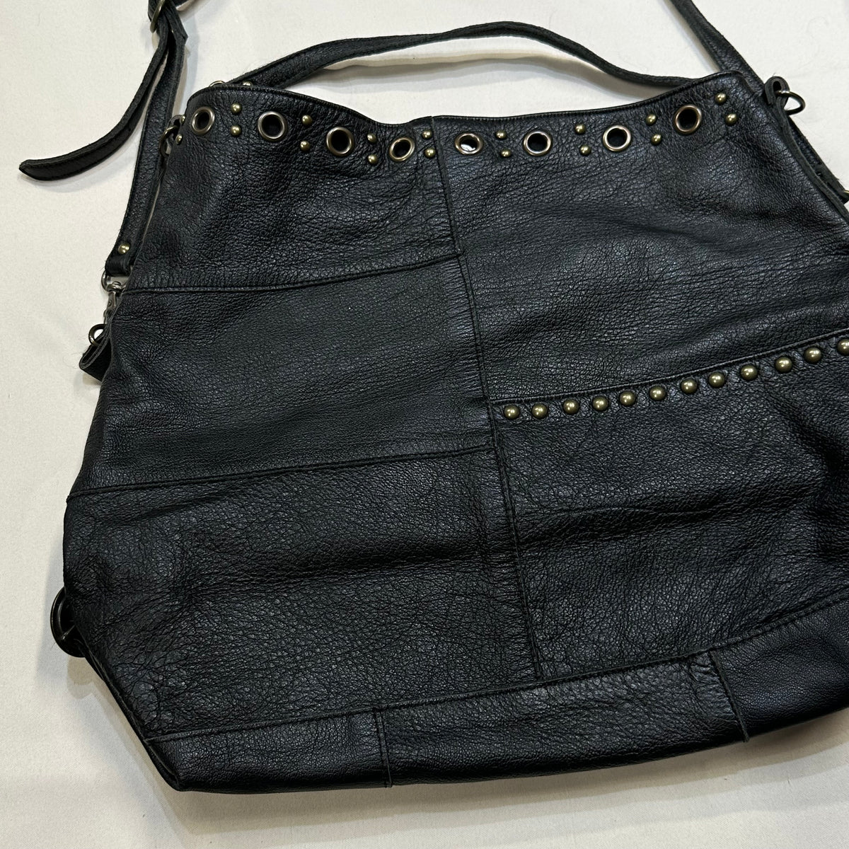 Studded 2way Leather Bag