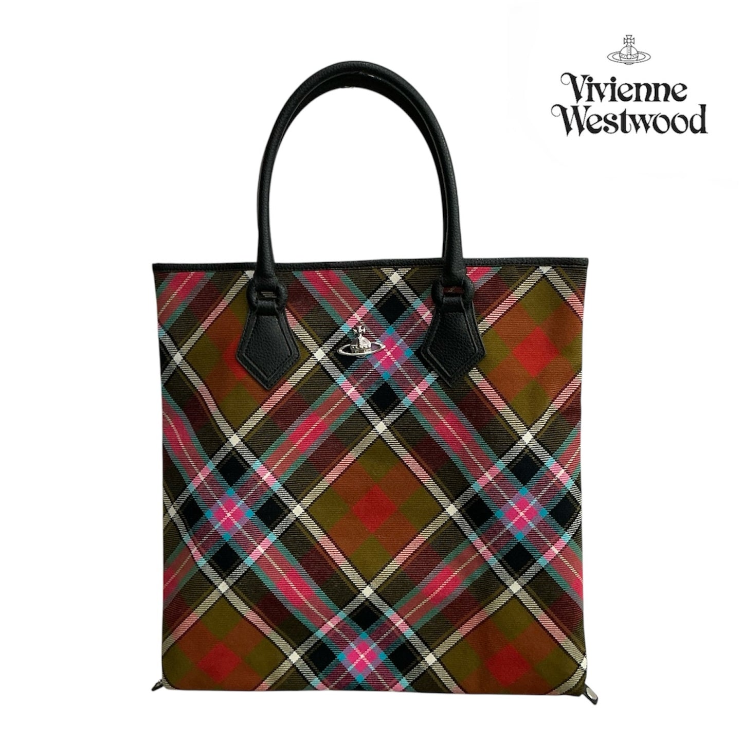 Vivienne Westwood Checked 2way Tote Bag
