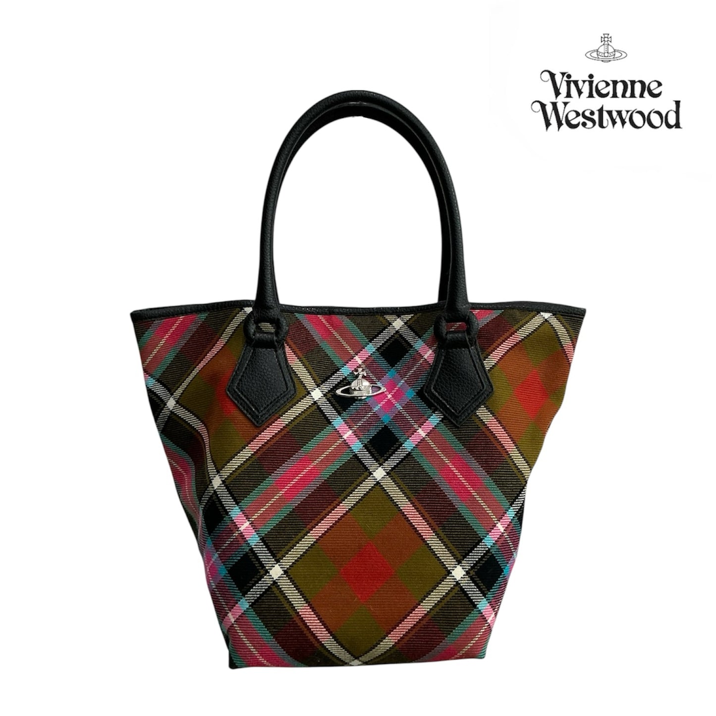Vivienne Westwood Checked 2way Tote Bag