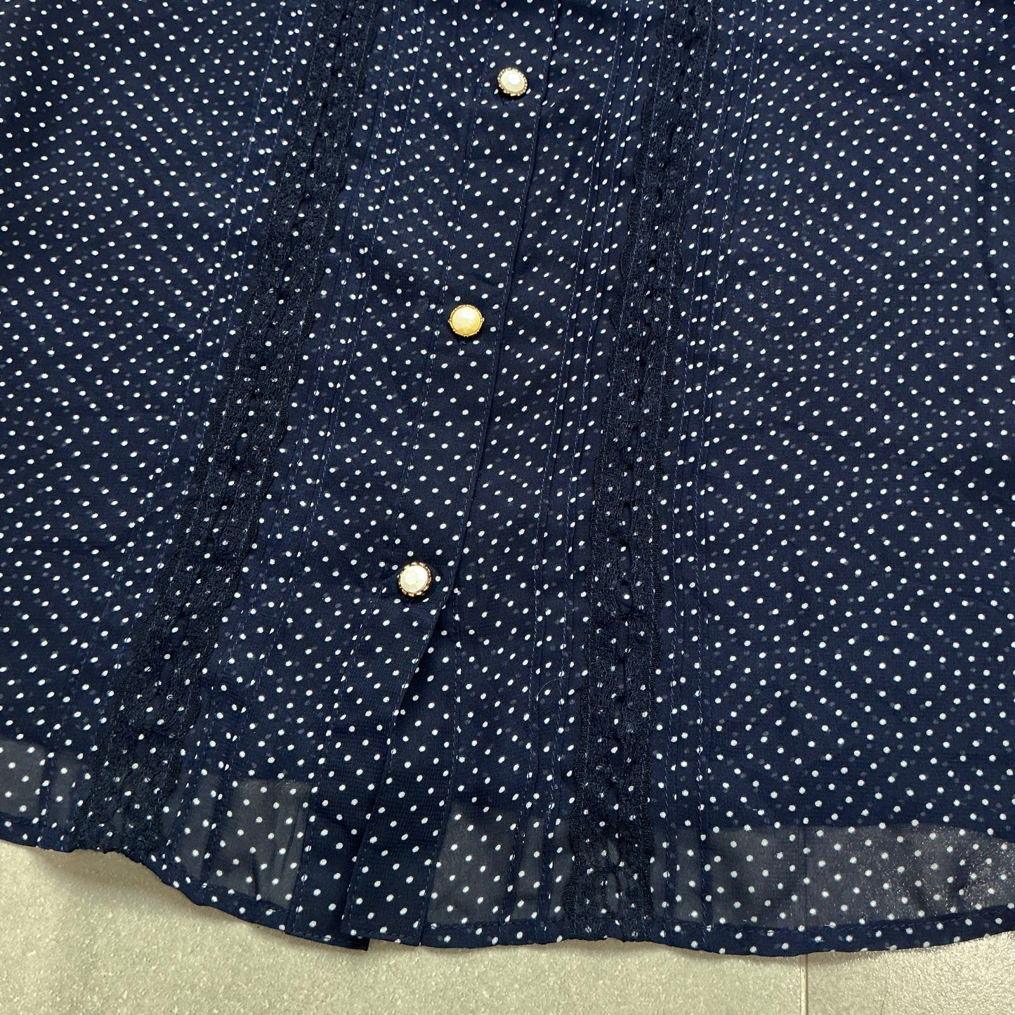 Polka Dot Mesh Shirt