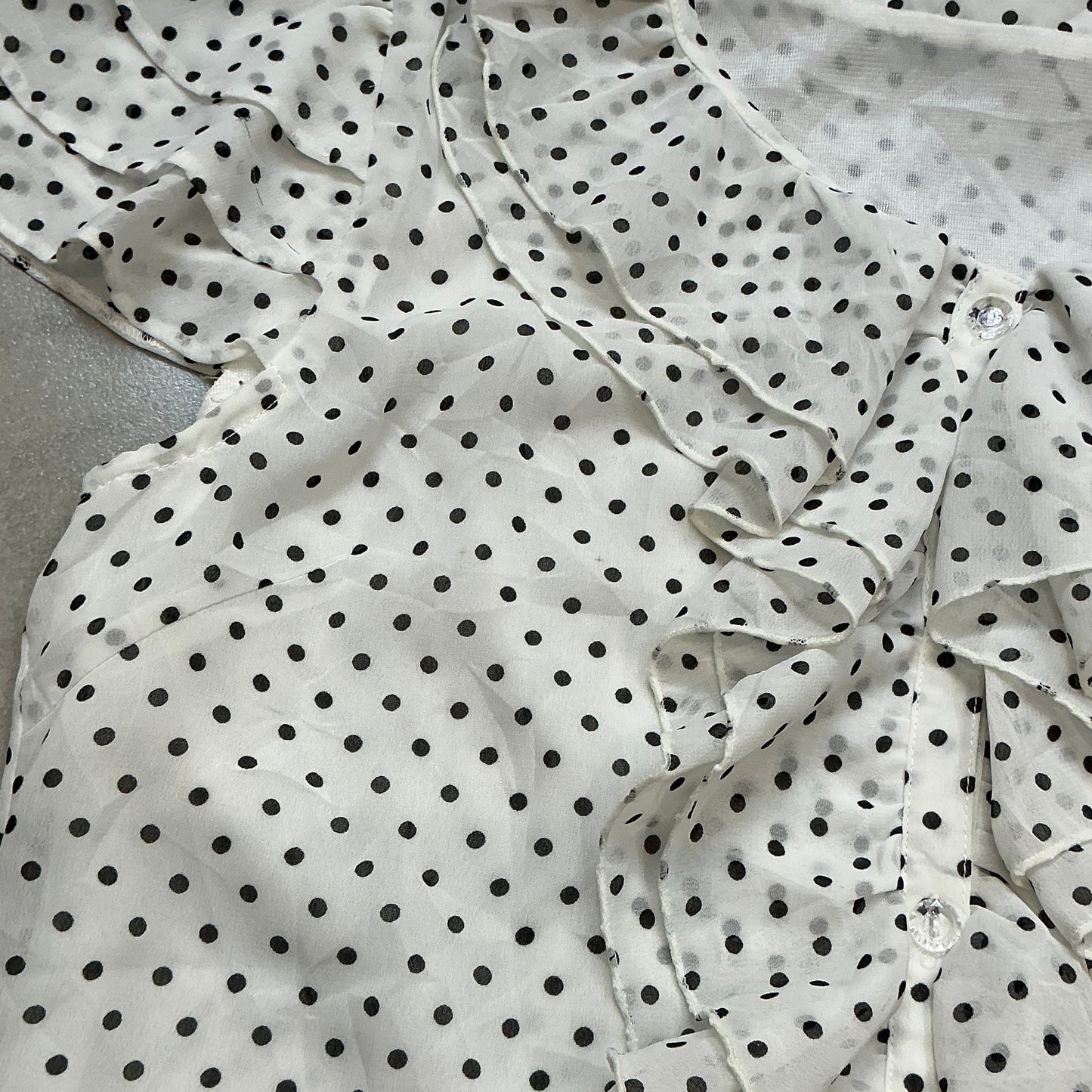 Polka Dot Mesh Shirt