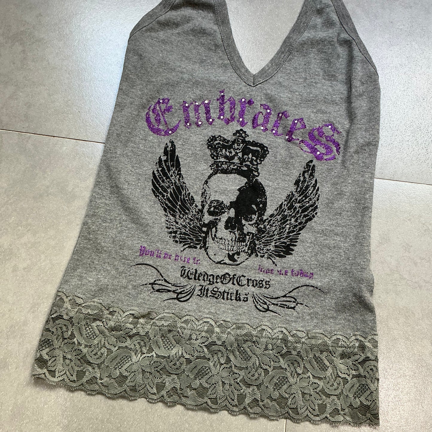 Skull Halter Top