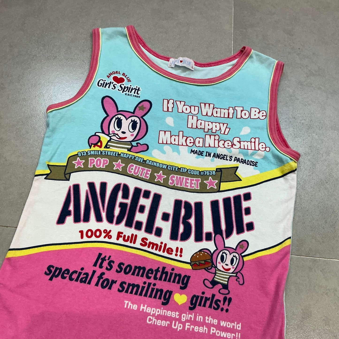 00s Angel Blue 'Angel's Burger' Top