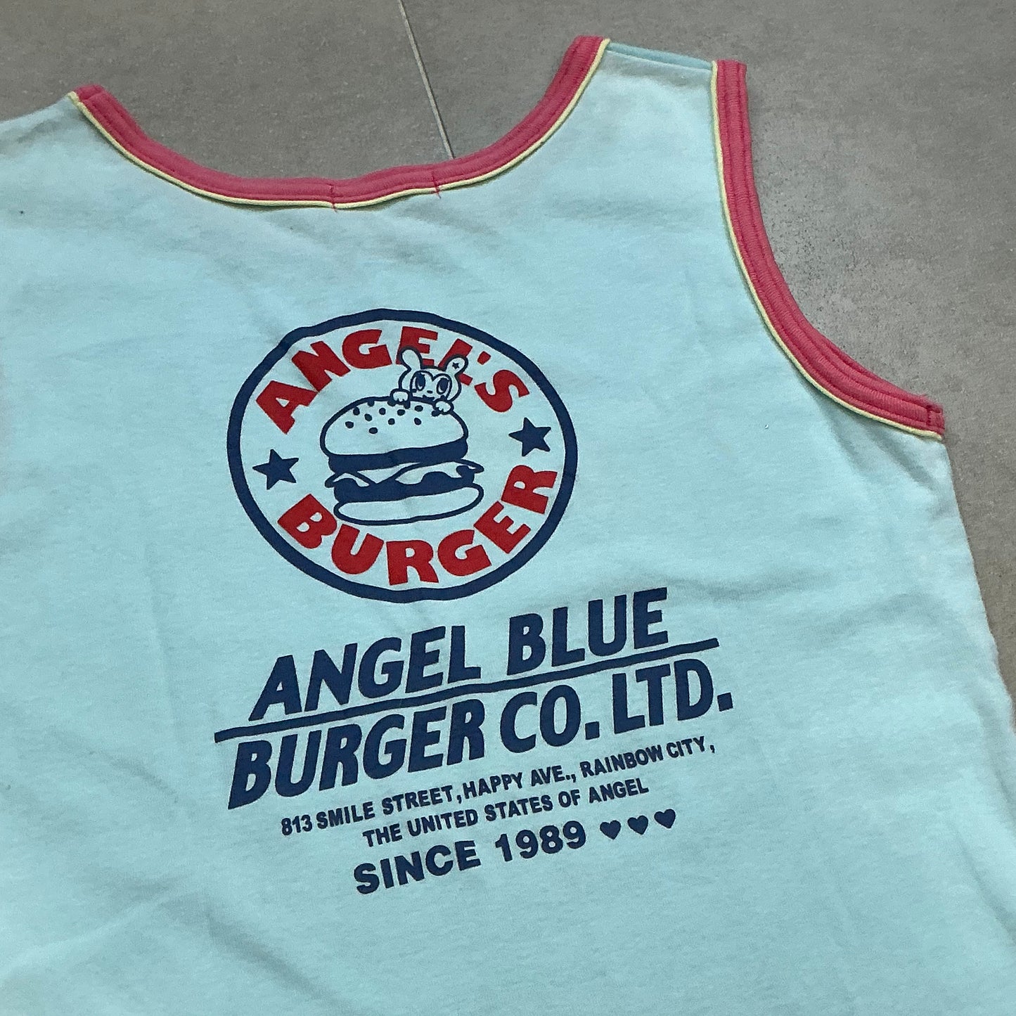 00s Angel Blue 'Angel's Burger' Top