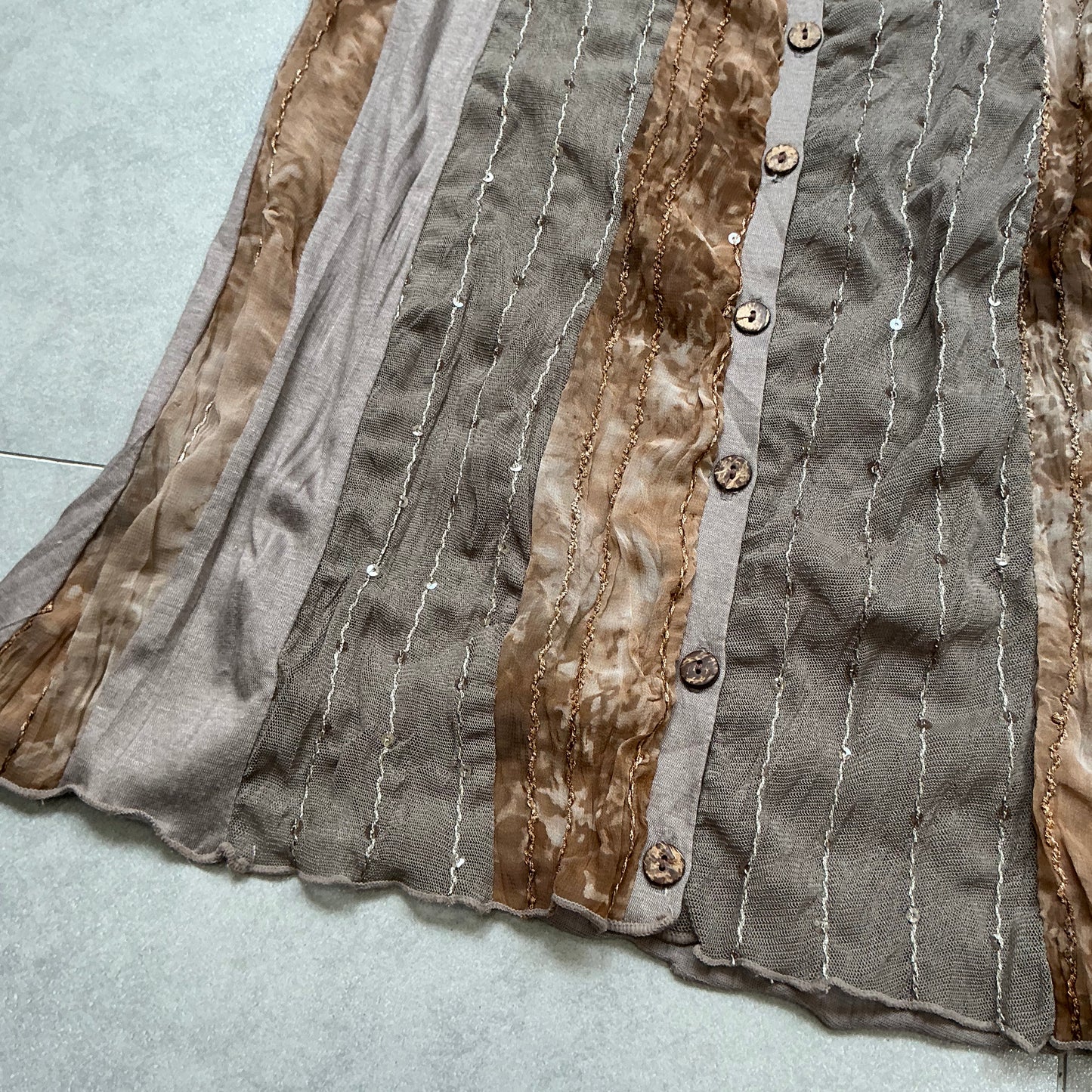 90s Splicing Button Up Camisole