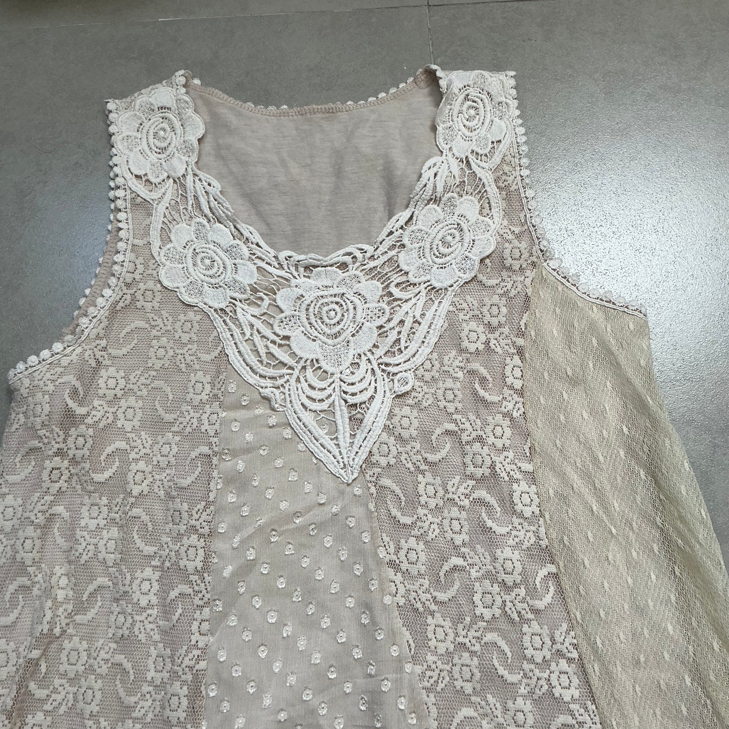 Lace Splicing Dress