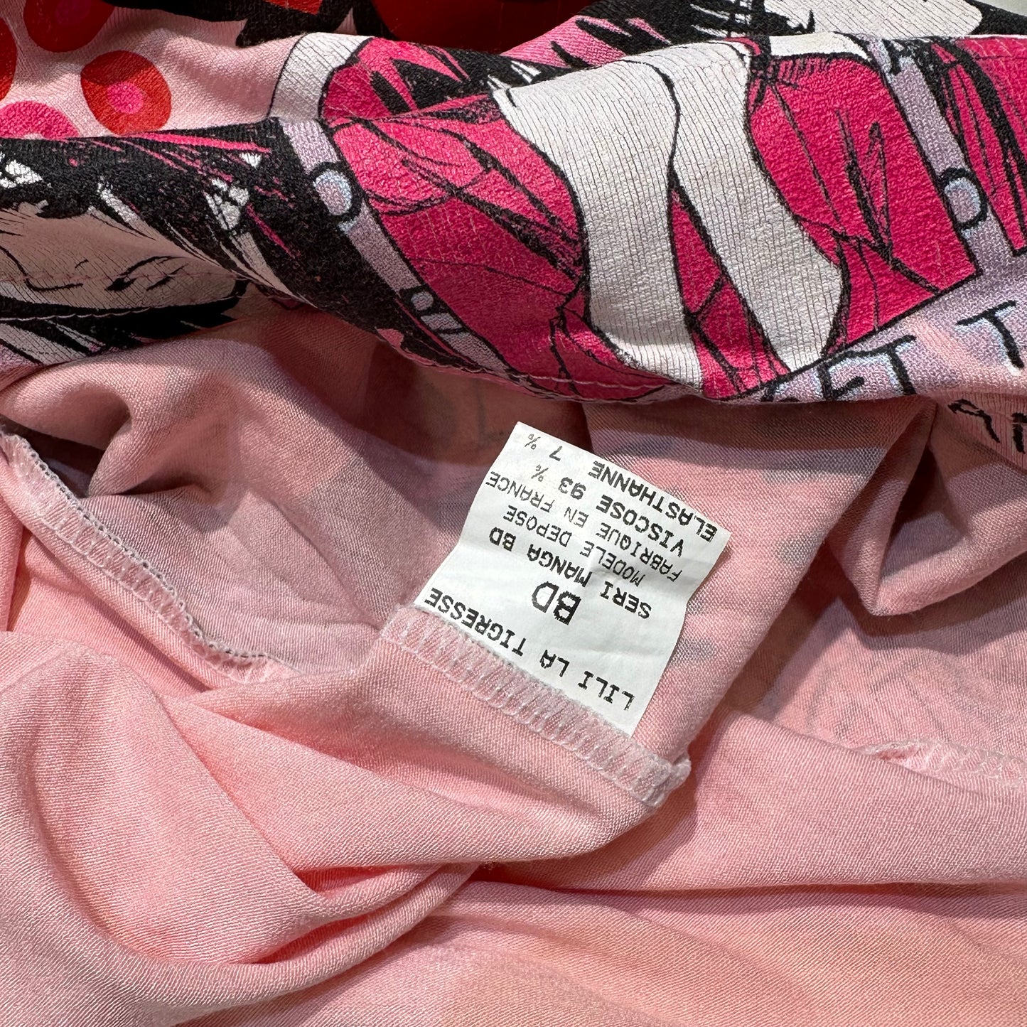 Lili La Tigresse 1999 Anime Graphic Layered Long Sleeves Tee