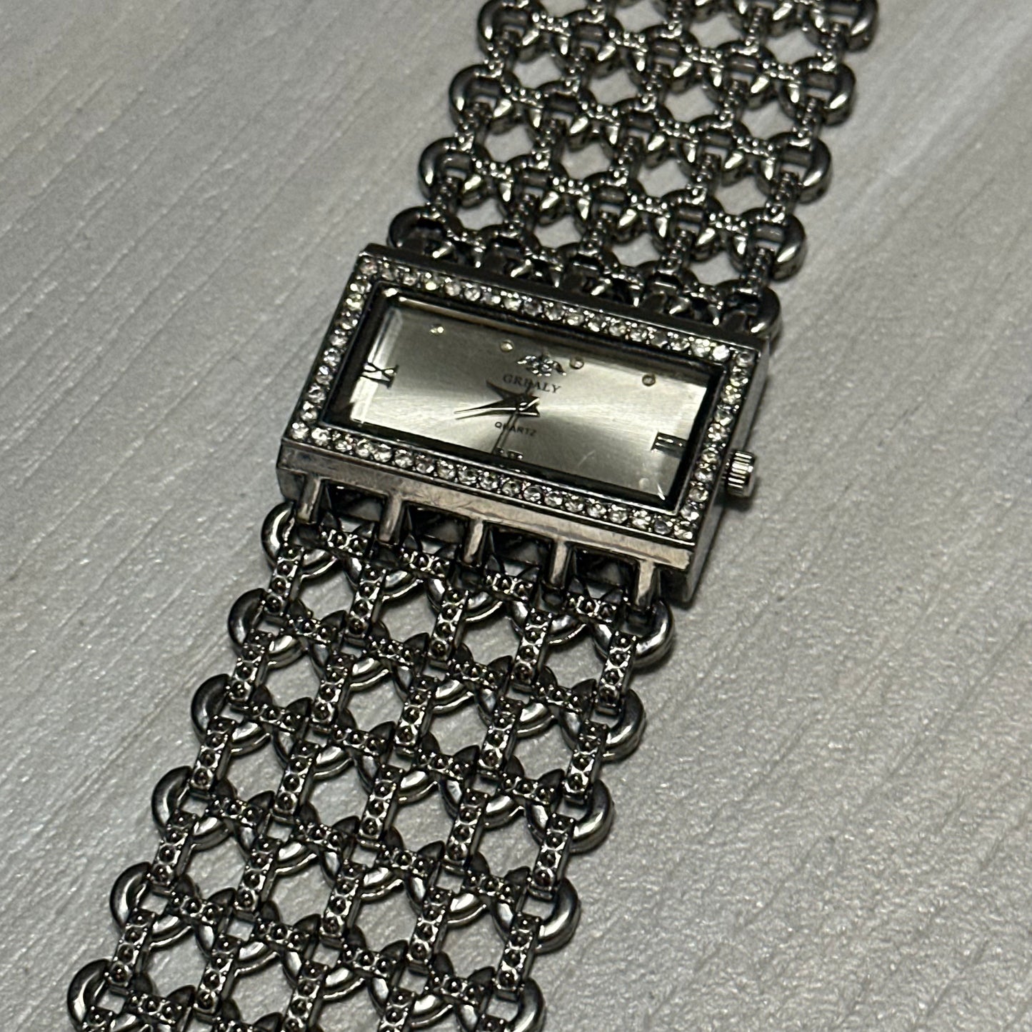 Rectangular Alloy Braid Watch