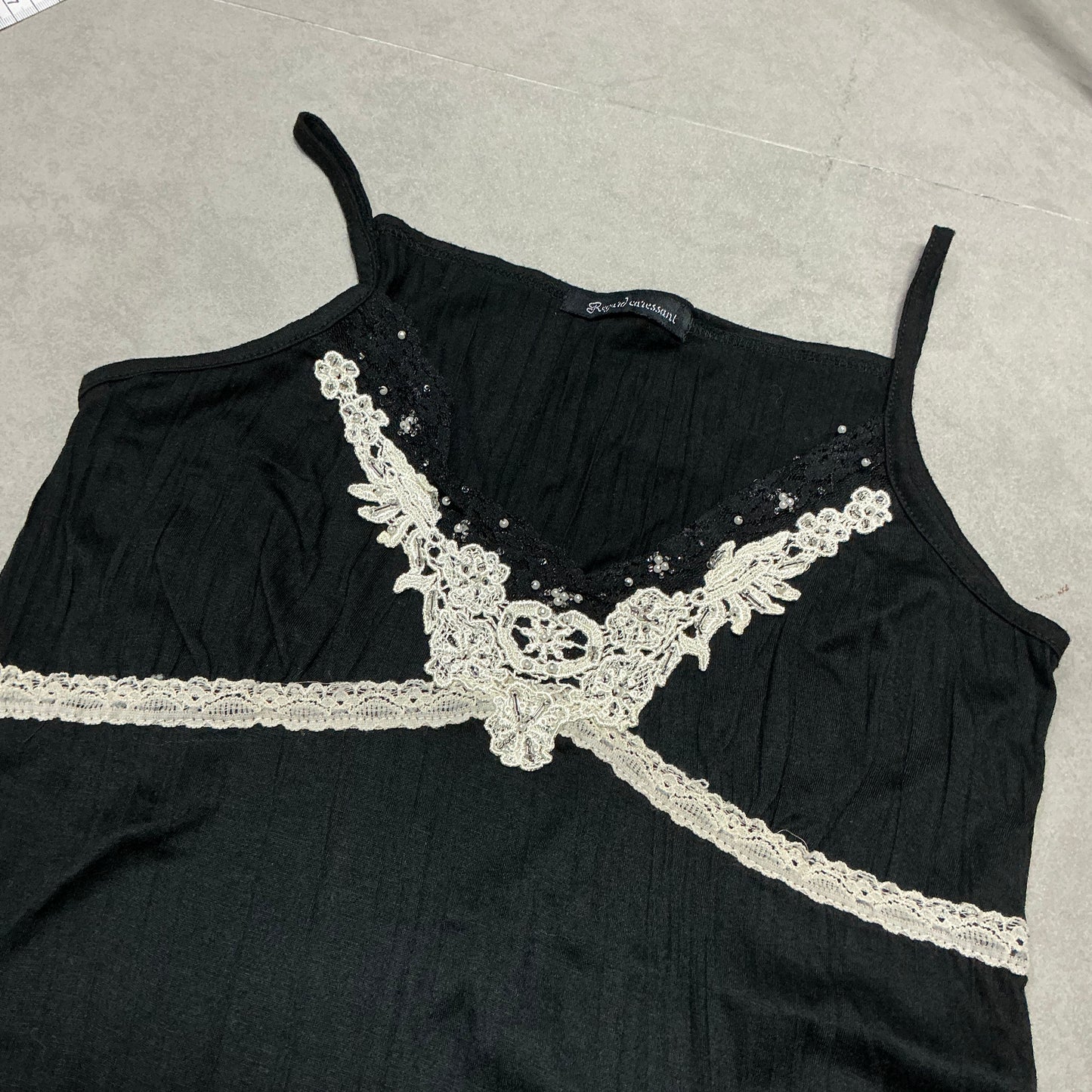 Beaded Lace Trim Camisole