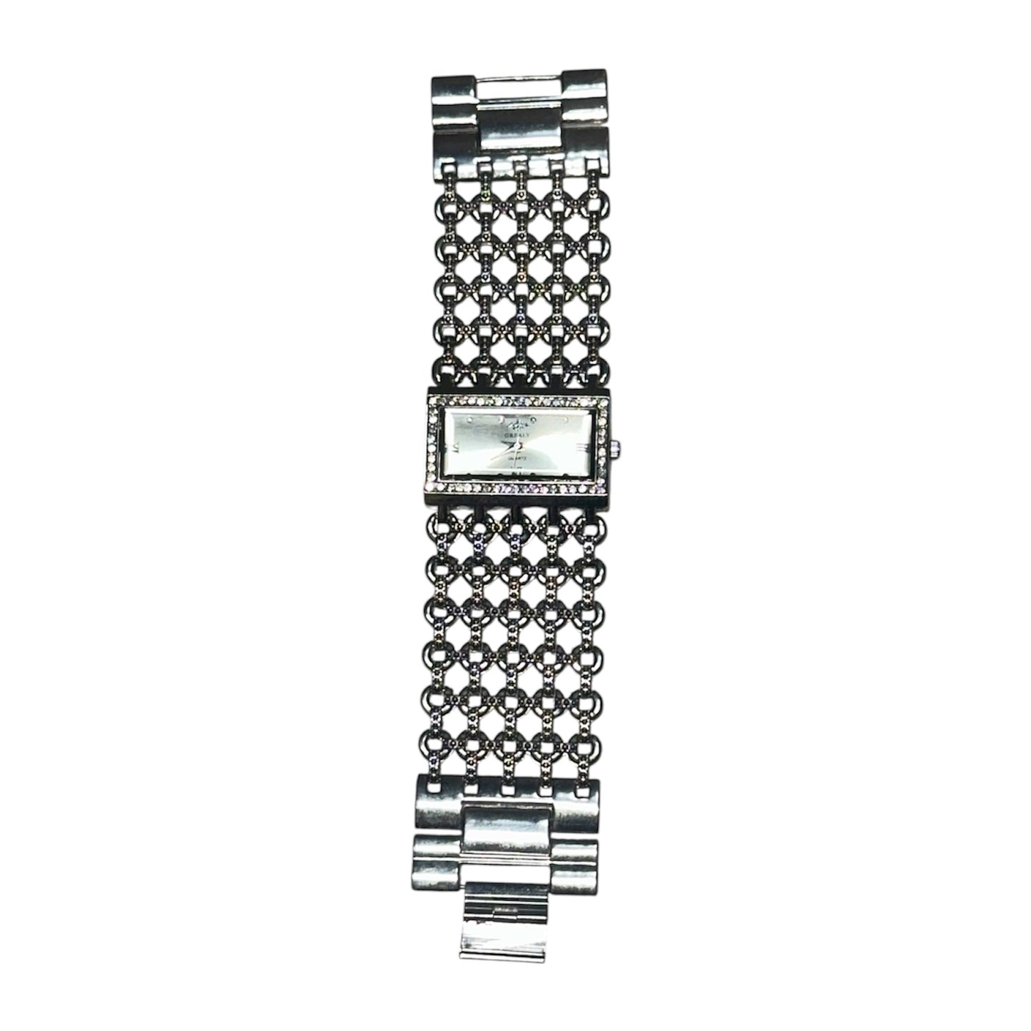 Rectangular Alloy Braid Watch