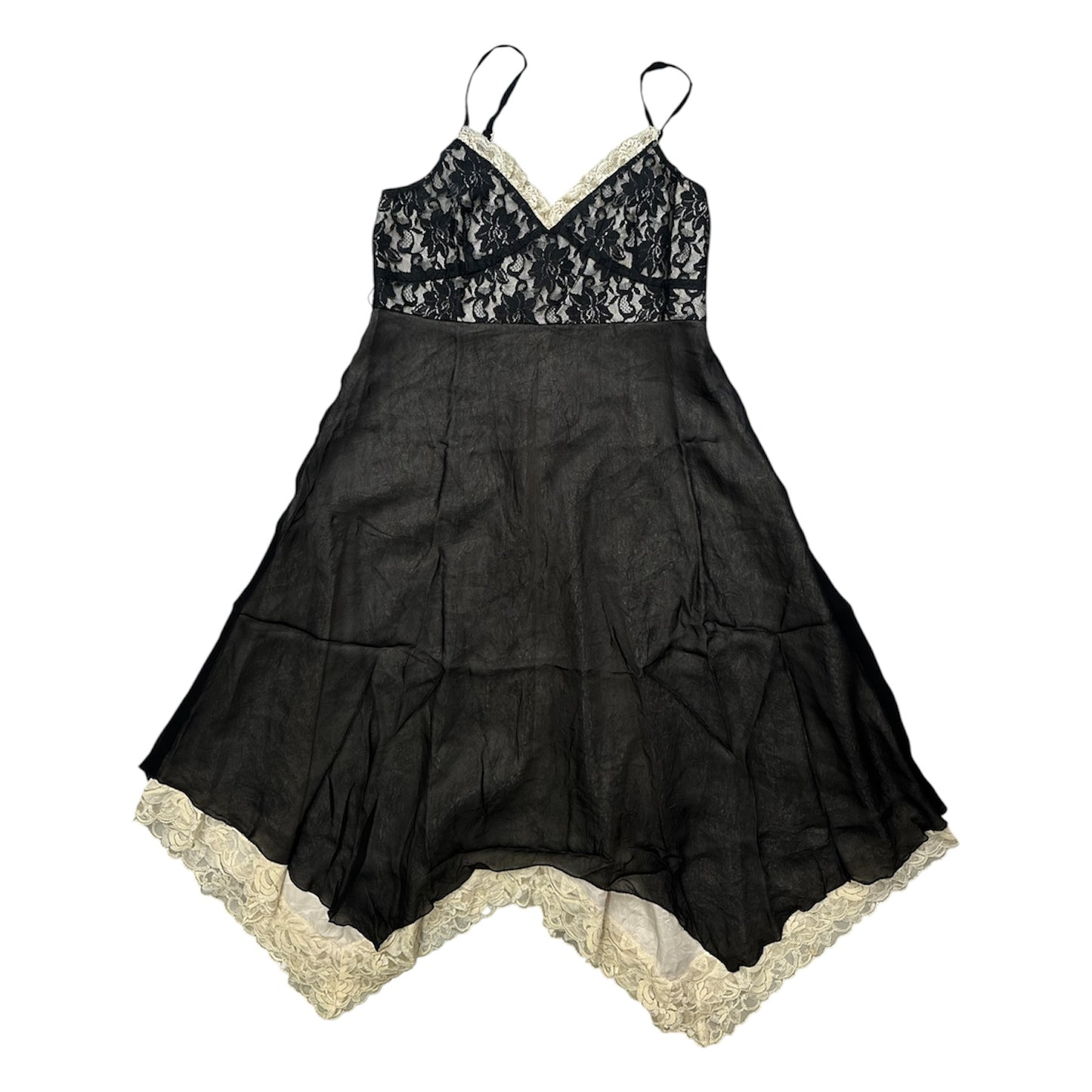Asymmetric Lace Hem Camisole Dress