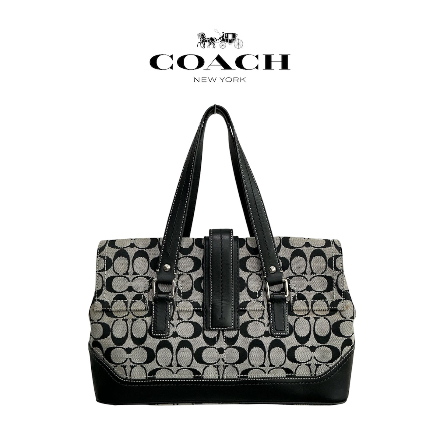 Coach Signature Hampton Flap Bag 12644