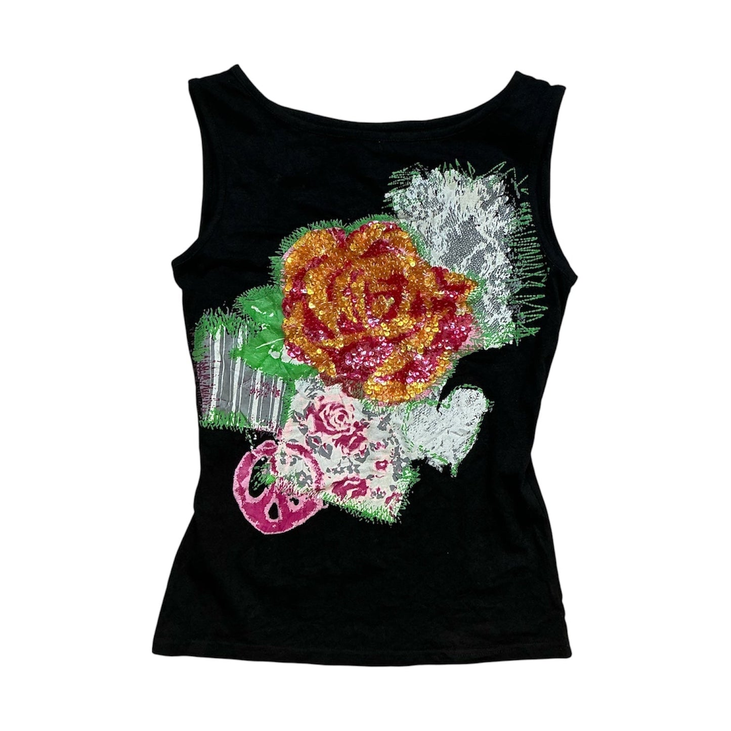 Beaded Rose Tank Top