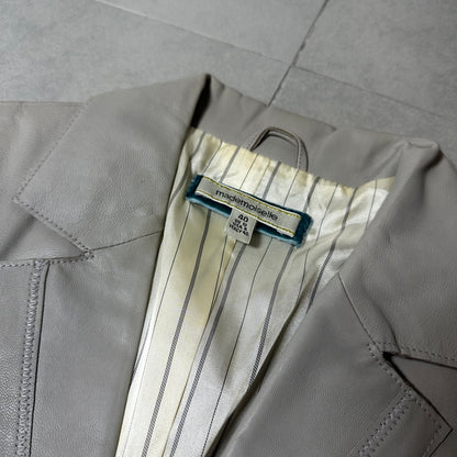 Genuine Leather Blazer