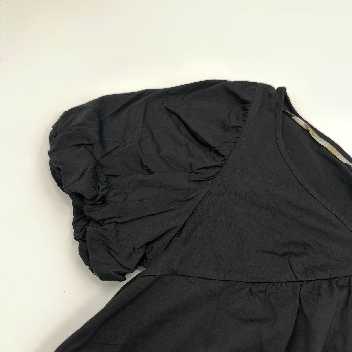 90s Burberry Puff Sleeves Top