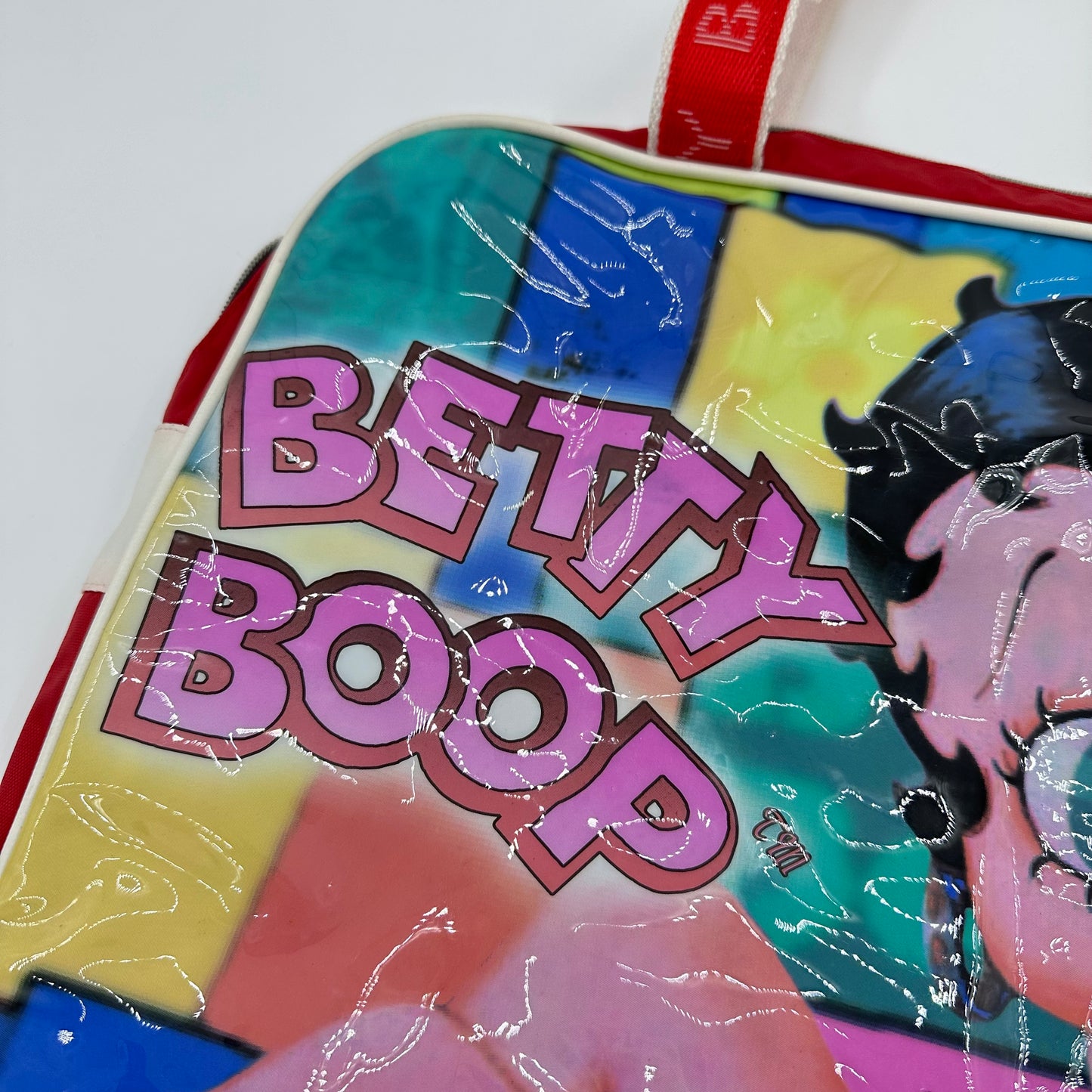 2004 Betty Boop Printed Vinyl Carryall Tote Bag