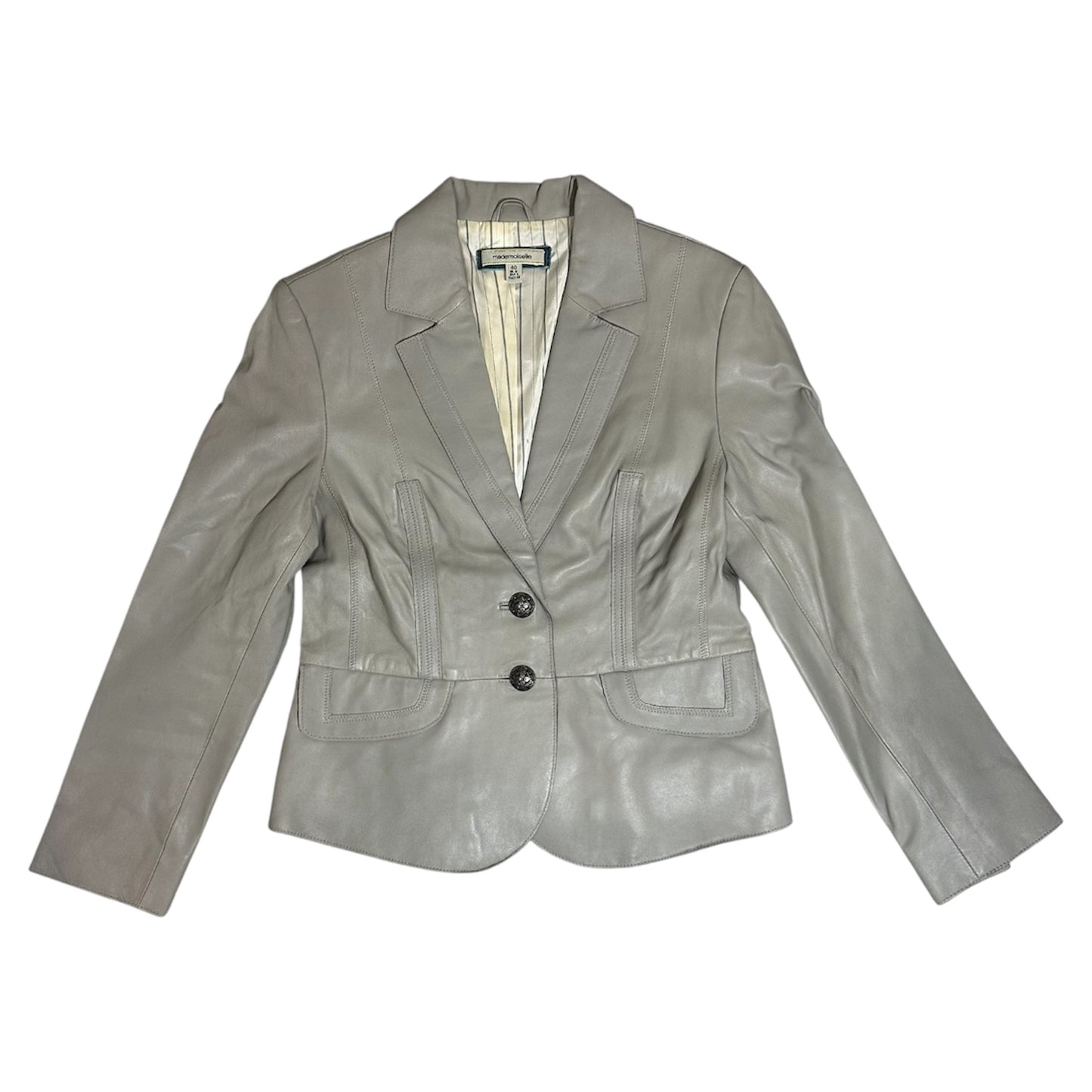 Genuine Leather Blazer