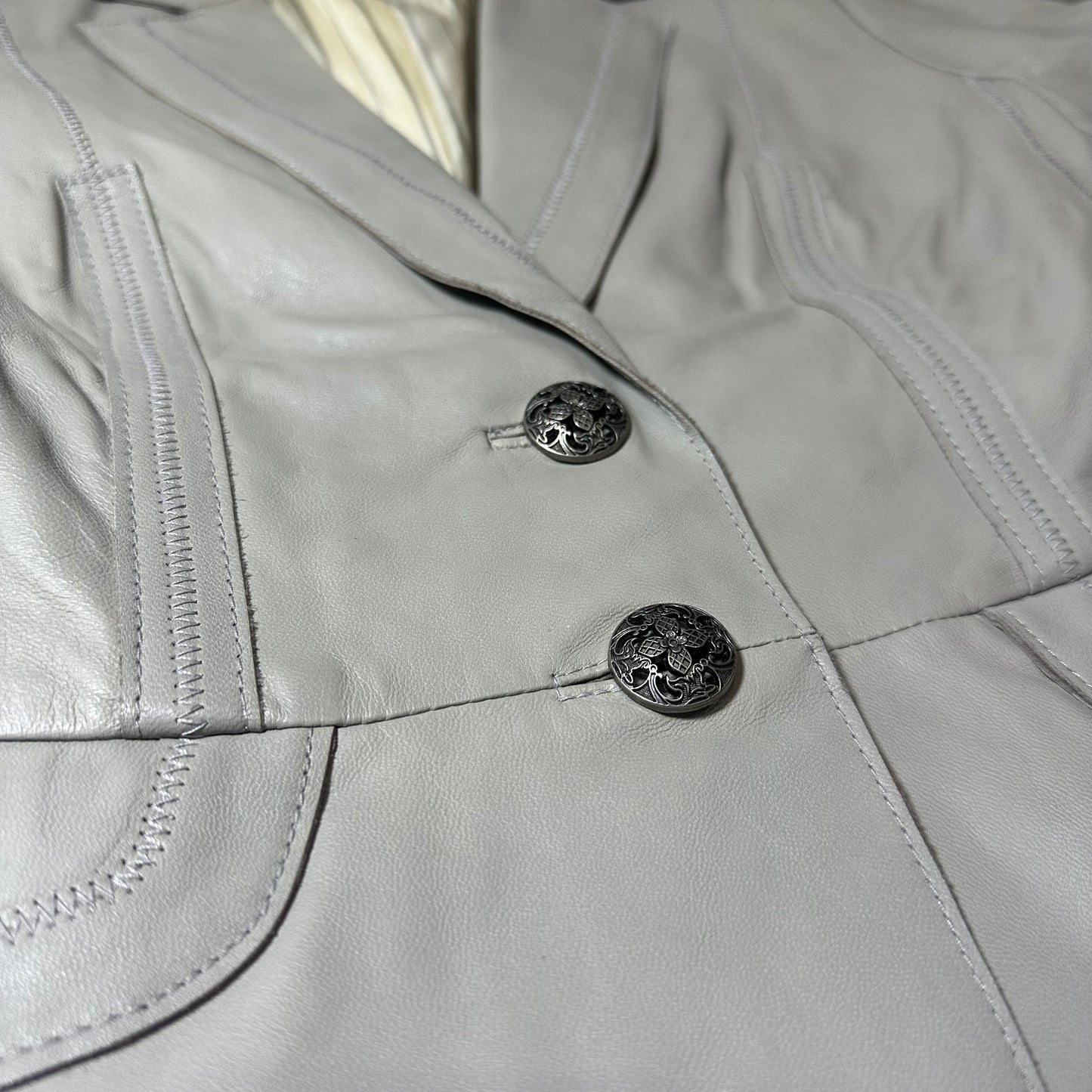 Genuine Leather Blazer