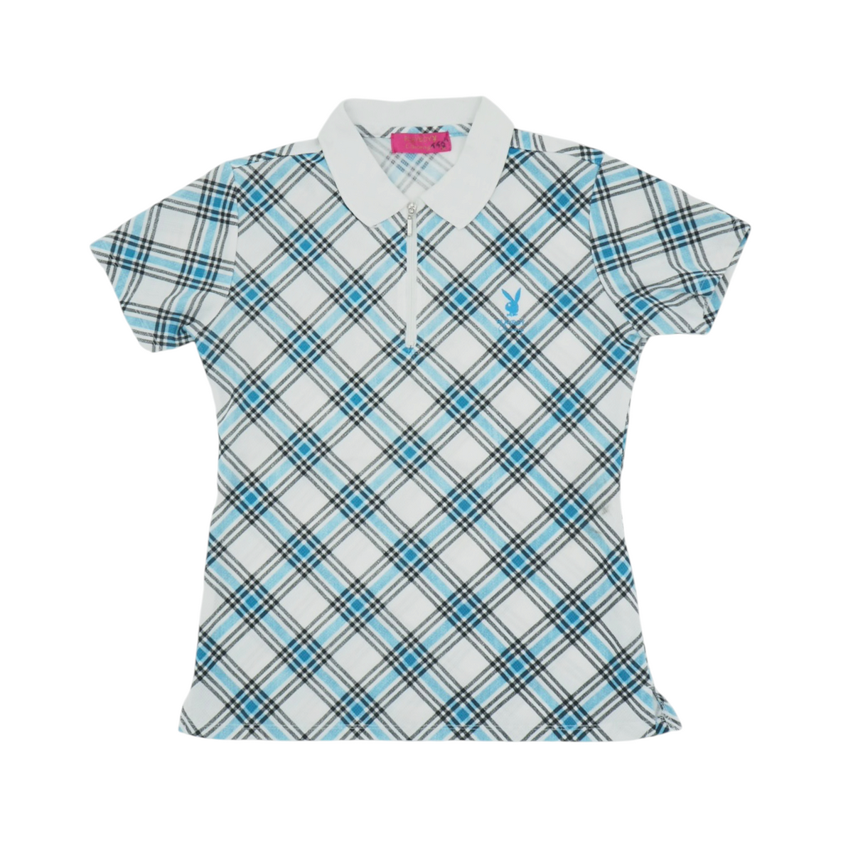 Playboy Plaided Collar Tee