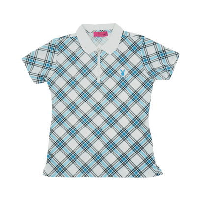 Playboy Plaided Collar Tee