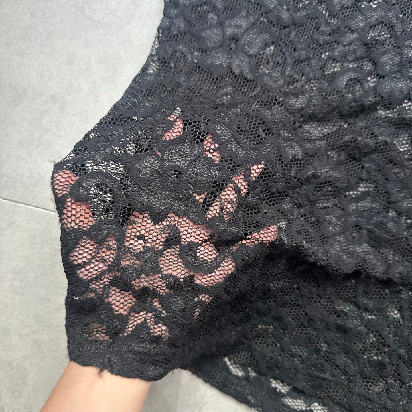Sheer Floral Lace Vest