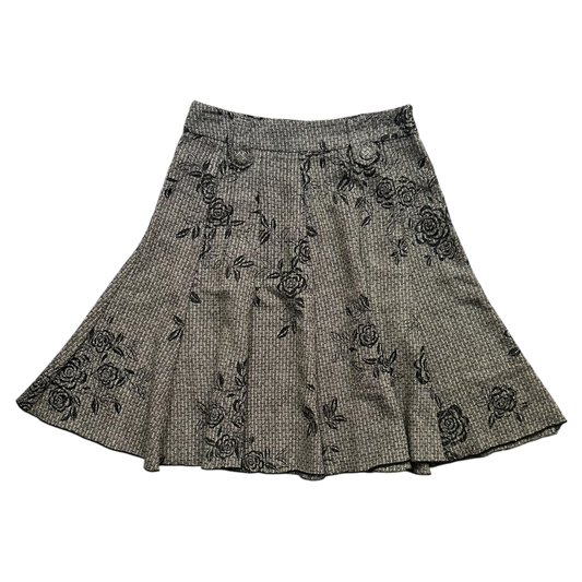 Rose A-line Midi Skirt