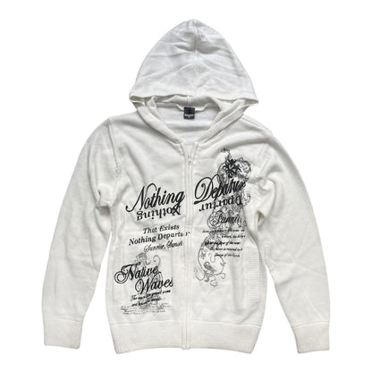 Grahpic Knit Zip Up Jacket