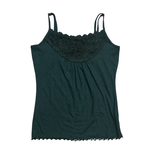 Floral Knit Trim Camisole
