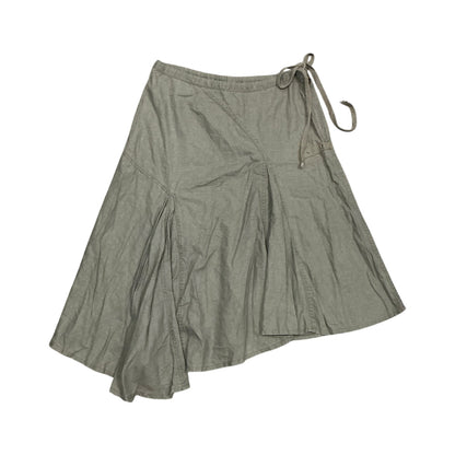 Asymmetric Drawstring Midi Skirt