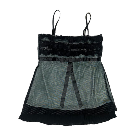 Polka Mesh Layered Camisole
